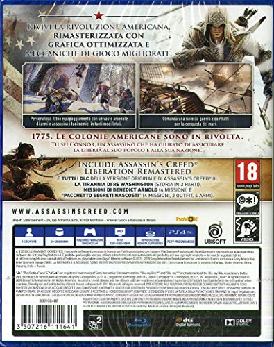 PS4 Assassin's Creed 3 + Assassin's Creed Liberation Remastered EU