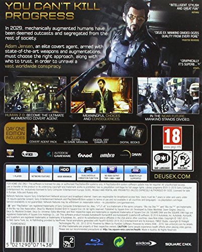 PS4 Deus Ex: Mankind Divided dayone edition EU