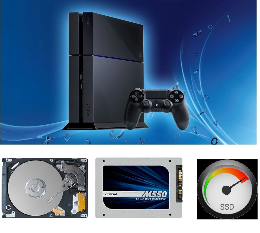 Assitenza Playstation 4 (standard, slim e Pro) - Installazione memoria SSD su console - Ritiro e riconsegna con corriere - Disponibilità immediata Assistenza