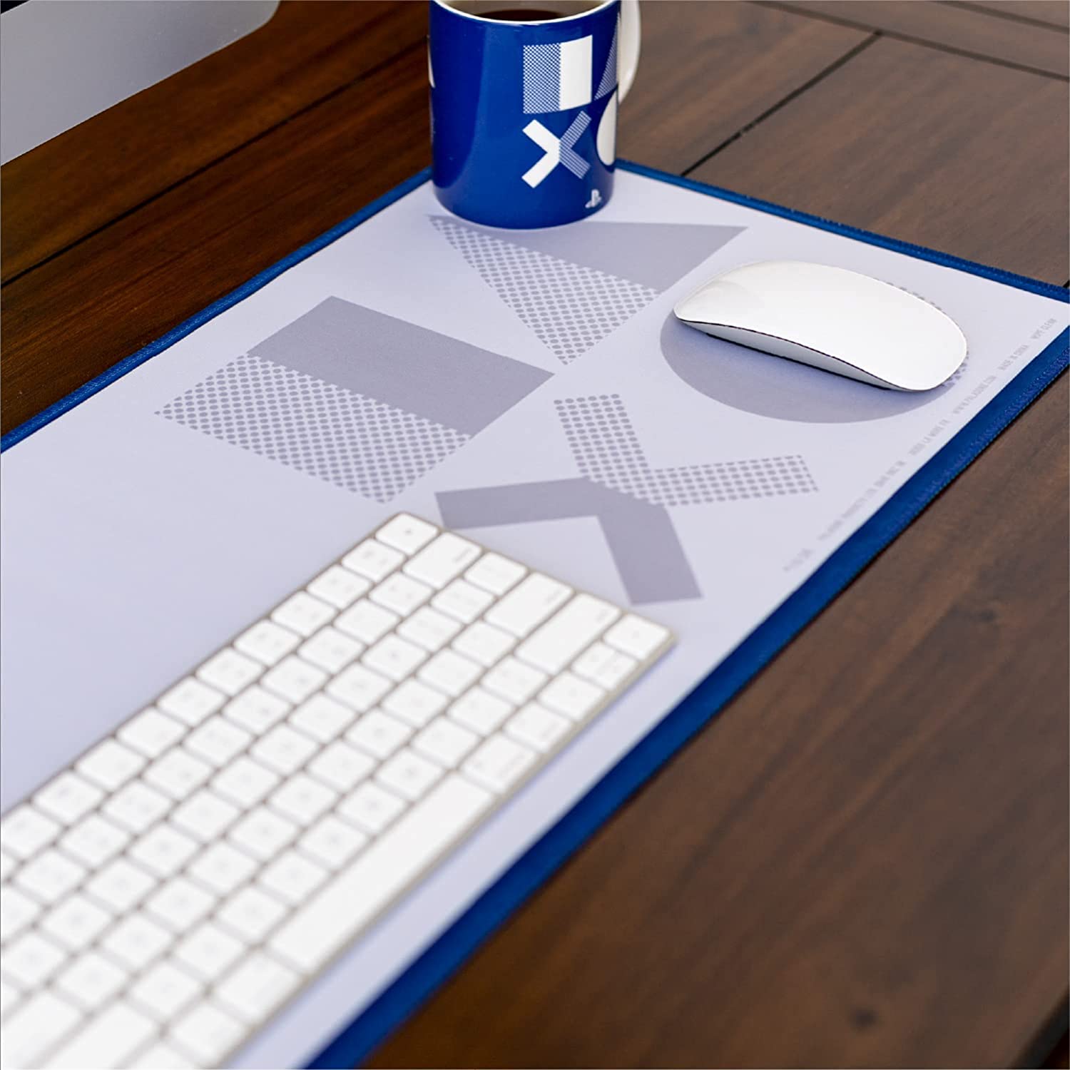 Playstation Blue Desk Mat - Mousepad 30 x 79 cm