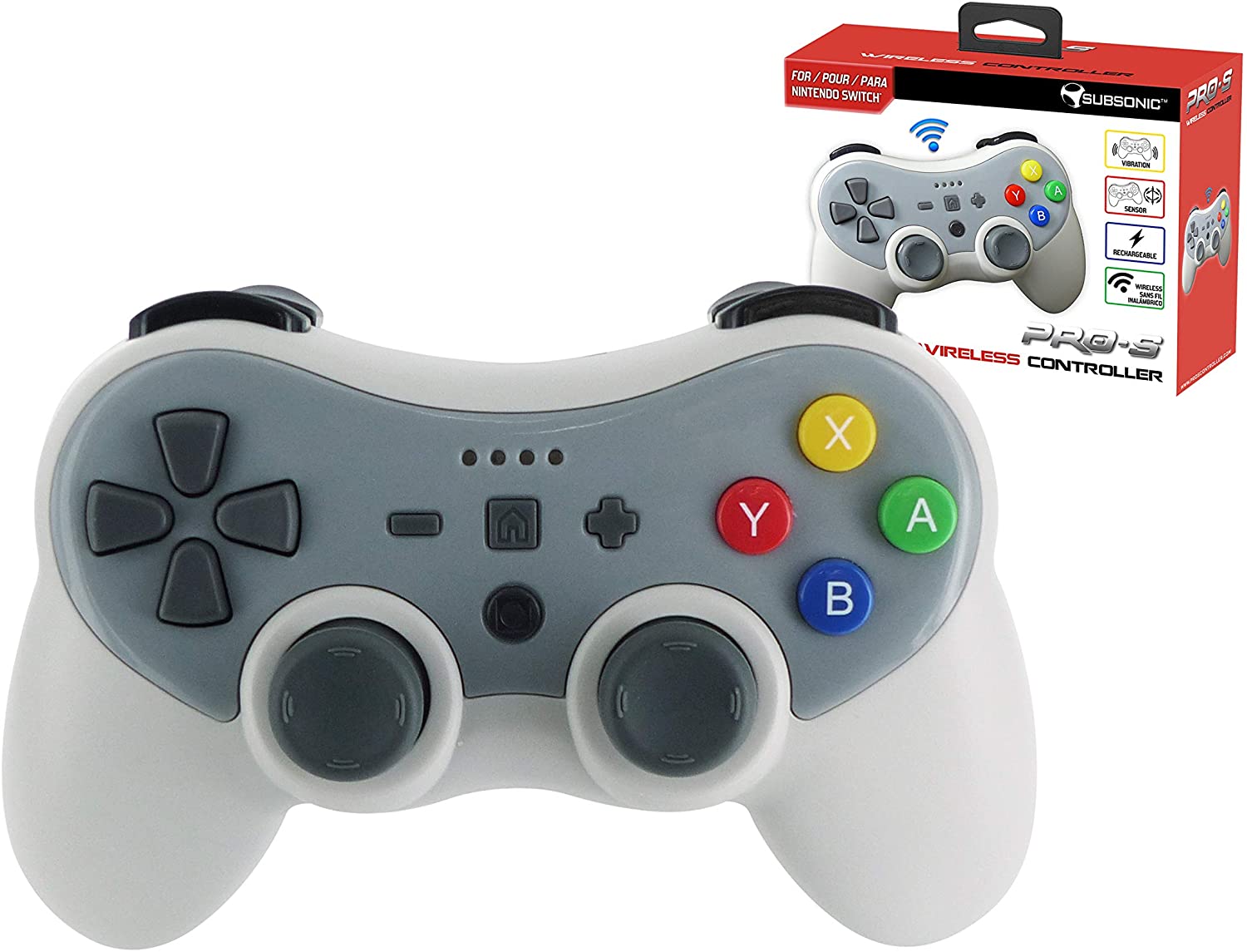 Switch Pro Controller Stile Retro Subsonic Wireless Bluetooth Pro S 90s