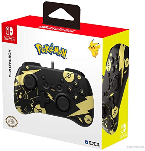 Switch controller con cavo Hori Horipad Mini Pikachu Black & Gold Edition