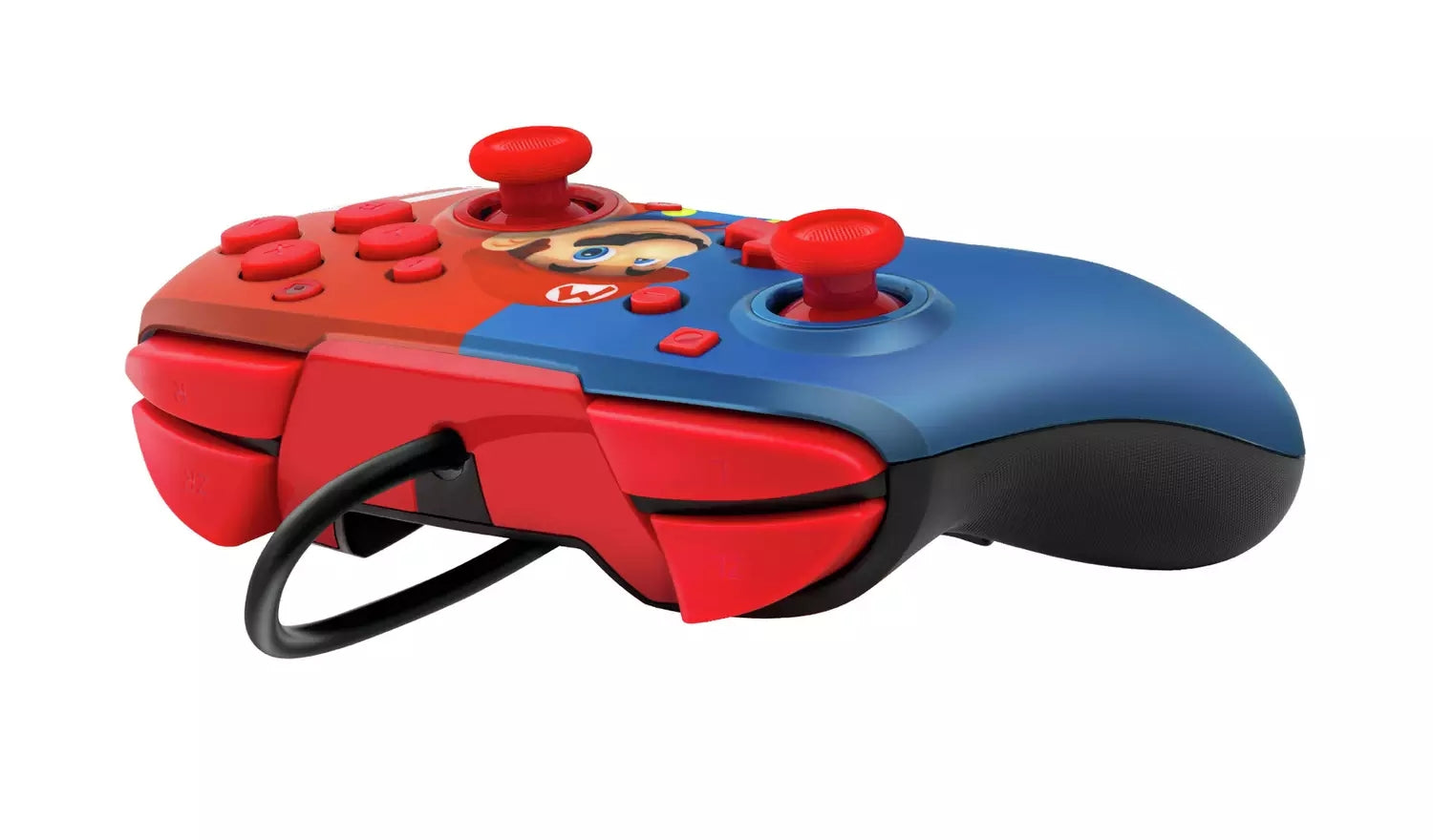 Switch controller con cavo PDP Wired - Controller Faceoff Deluxe+ Audio Super Marioc