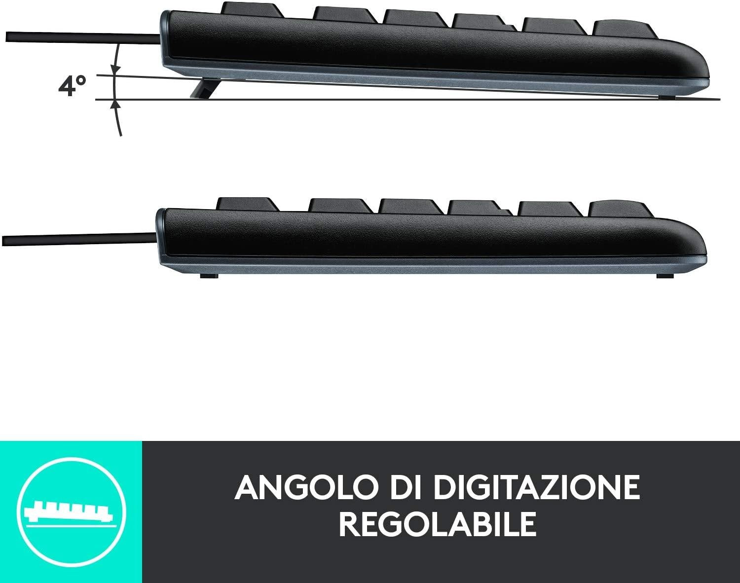 TASTIERA USB LOGITECH K120 BLACK