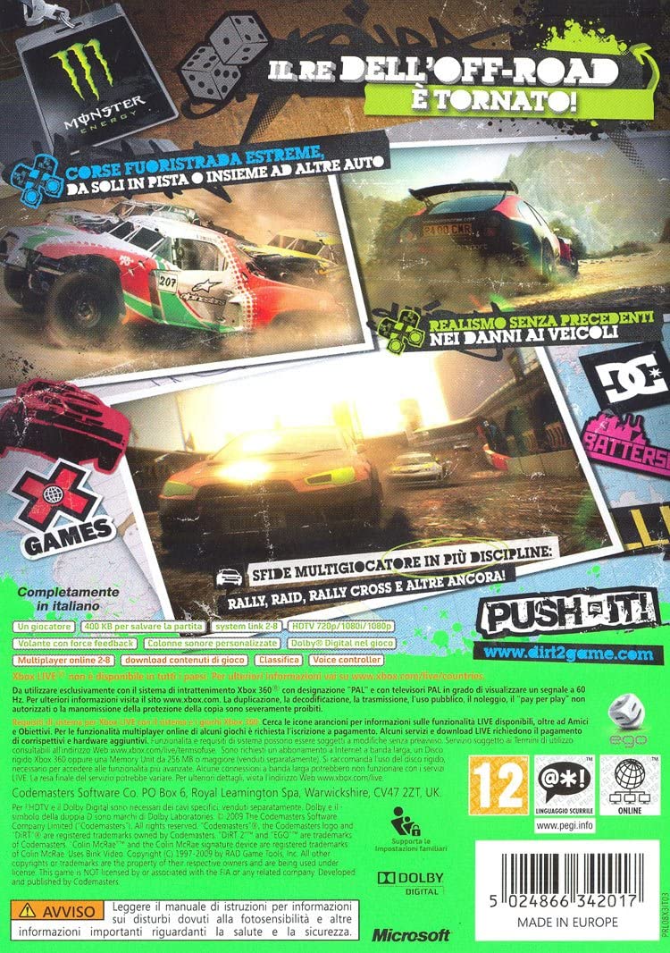 Xbox 360 Dirt 2 - Usato Garantito