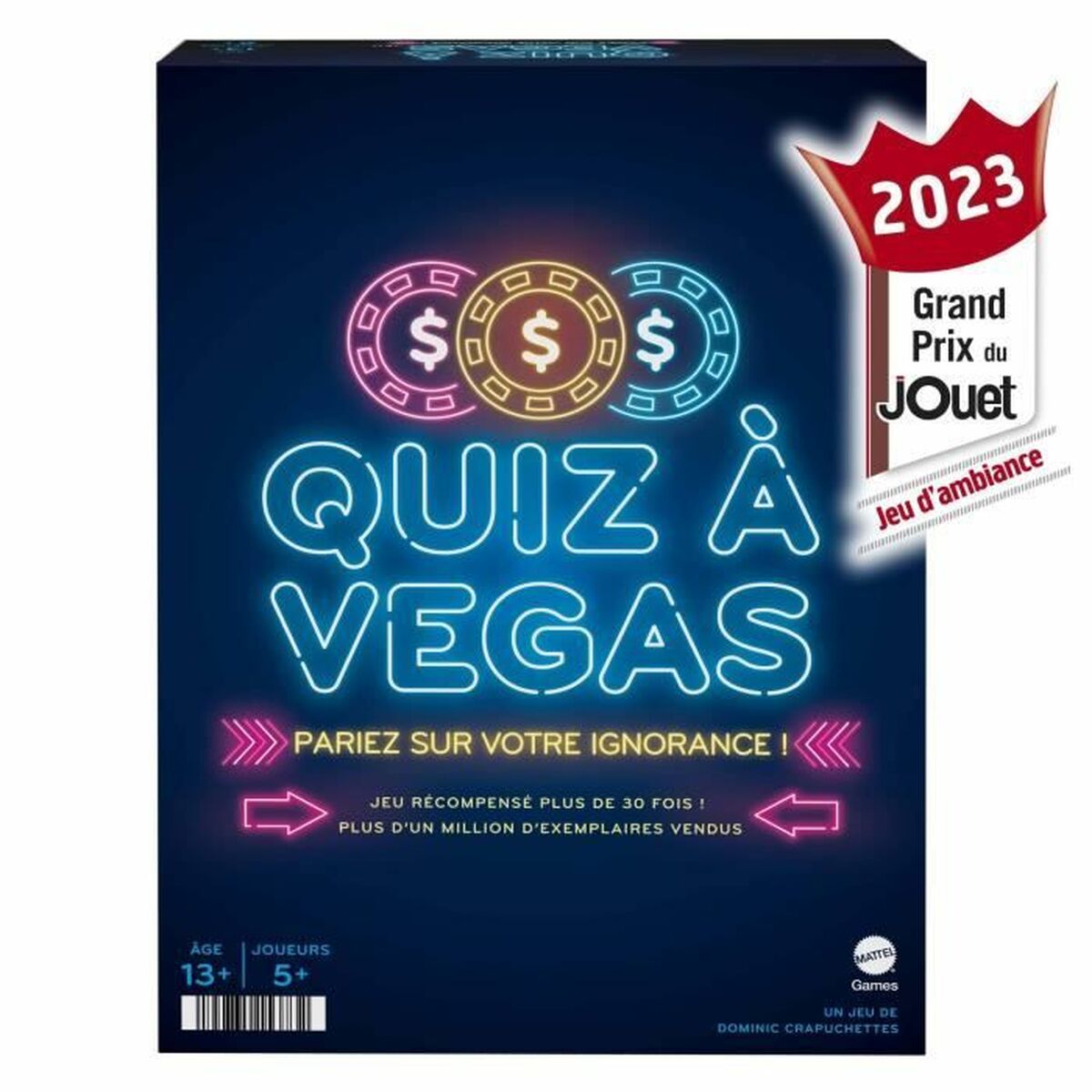 Gioco di domande e risposte Mattel Quiz à Vegas (FR) - Disponibile in 3-4 giorni lavorativi