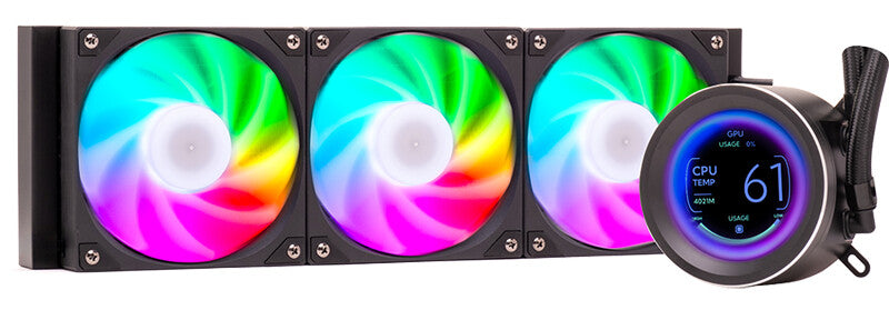 Dissipatore a liquido ARCTIC SPHERE LCD 360 - 360mm- Skt Universale- PWM fan- LCD 2.8" con software - Disponibile in 3-4 giorni lavorativi