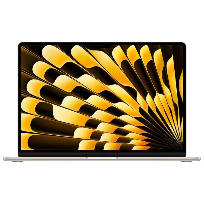 Macbook Nuovo Apple MacBook Air 15'' con chip M3 15.3'' Memoria Unificata 8Gb Archiviazione SSD 256Gb Videocamera FaceTime HD 1080p Touch ID Galassia - Disponibile in 3-4 giorni lavorativi