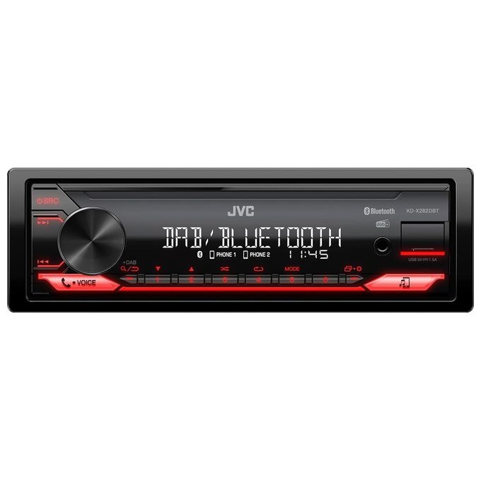 JVC KD-X282DBT Sintolettore Mechaless Bluetooth dab Tuner Ricarica Smartphone 15a - Disponibile in 3-4 giorni lavorativi
