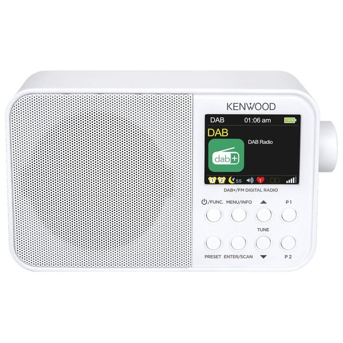Kenwood CR M30DAB Radio Portatile Bianco - Disponibile in 3-4 giorni lavorativi