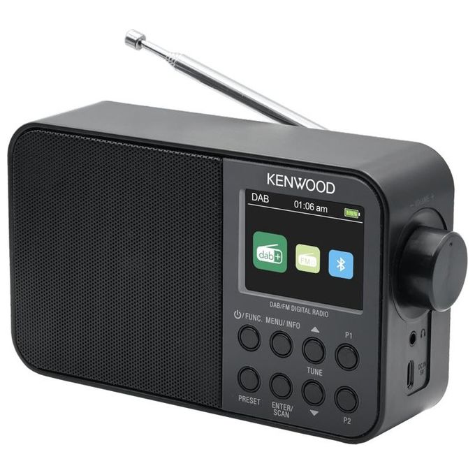 Kenwood CR M30DAB Radio Portatile Nero - Disponibile in 3-4 giorni lavorativi
