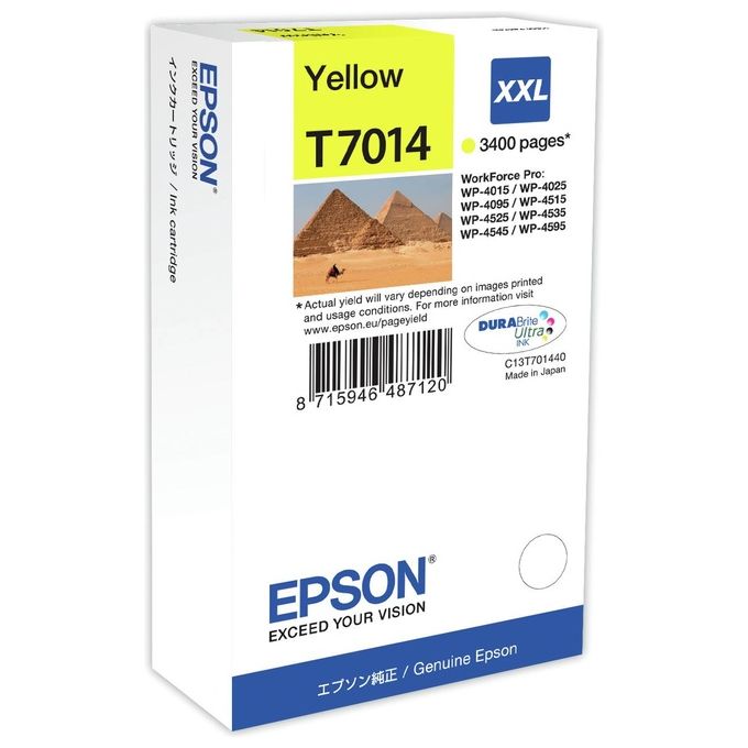 Epson Tanica Giallo Taglia Xxl Wp-4015dn 3.4k - Disponibile in 3-4 giorni lavorativi
