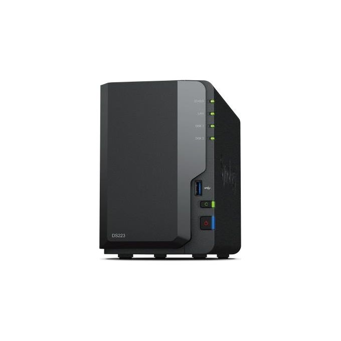 Synology DiskStation DS223 Server NAS e di Archiviazione Desktop Collegamento Ethernet LAN RTD1619B - Disponibile in 3-4 giorni lavorativi