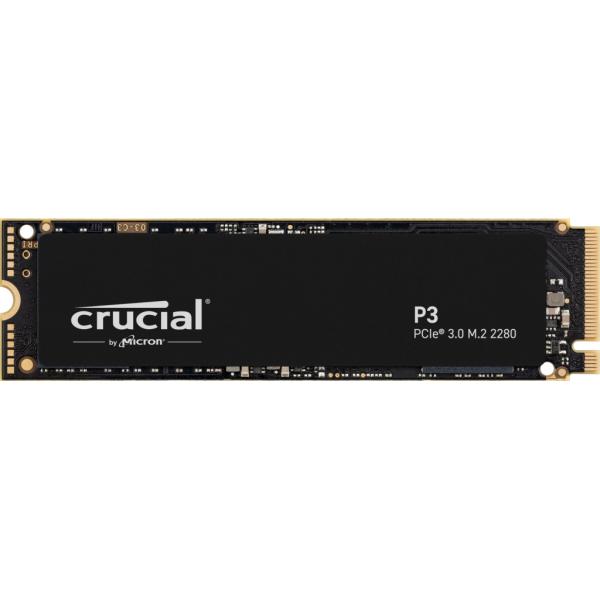 CRUCIAL SSD P3 - 1TB M.2 PCIe Gen3x4 (R3500 - W3600) - Disponibile in 3-4 giorni lavorativi