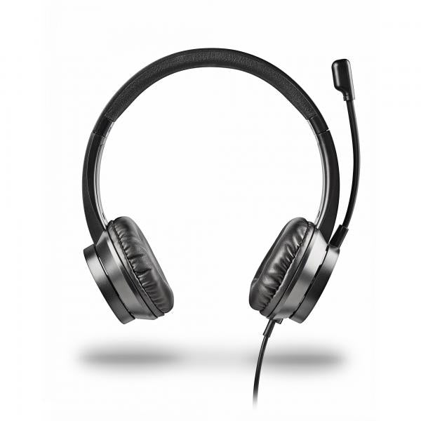 NGS MSX 11 PRO Cuffie On-Ear con Microfono Flessibile Nero - Disponibile in 3-4 giorni lavorativi