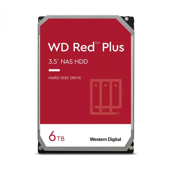 WESTERN DIGITAL HDD RED PLUS 6TB 3,5" 5400RPM SATA 6GB/S BUFFER 256MB - Disponibile in 3-4 giorni lavorativi