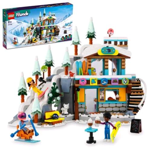 LEGO FRIENDS PISTA DA SCI E BAITA CON TRE PERSONAGGI SNOWBOARD SCI E CASCHI - Disponibile in 3-4 giorni lavorativi