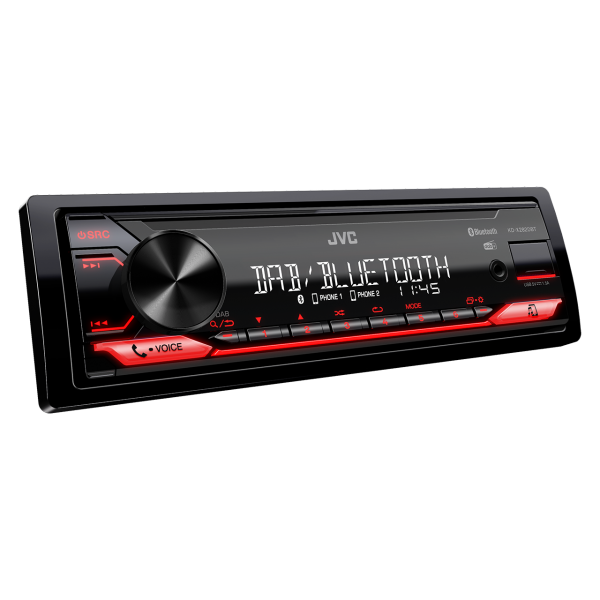 JVC KD-X282DBT Sintolettore Mechaless Bluetooth dab Tuner Ricarica Smartphone 15a - Disponibile in 3-4 giorni lavorativi