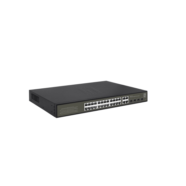 LevelOne GES-2128P switch di rete Gestito L2 Gigabit Ethernet (10/100/1000) Supporto Power over Ethernet (PoE) Nero - Disponibile in 6-7 giorni lavorativi