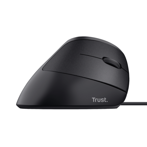 TRUST BAYO MOUSE VERTICALE WIRED OTTICO ECO ERGONOMICO 4.200 DPI MANO DESTRO 6 PULSANTI BLACK - Disponibile in 3-4 giorni lavorativi Trust