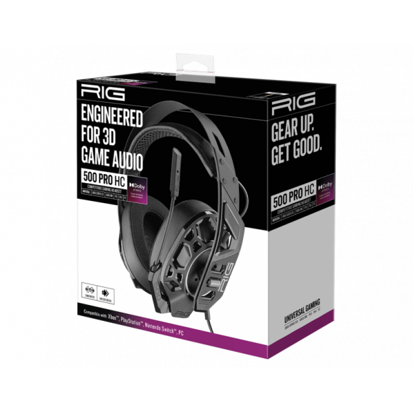 PS5 RIG Cuffie Stereo Gaming RIG500 PRO HC Gen 2 Black (compatibile PS5, PS4, Xbox Series,PC) Accessori - Disponibile in 2/3 giorni lavorativi