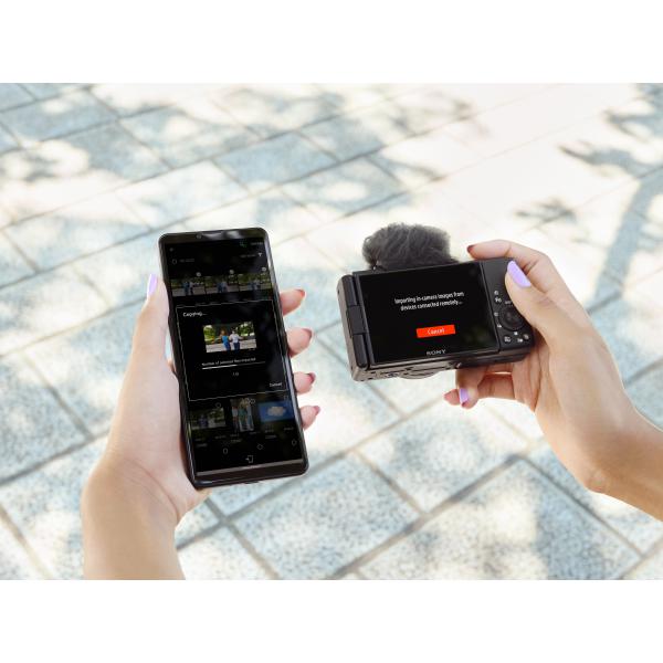 Sony Vlog camera ZV-1F di Fotocamera digitale (schermo orientabile, video in 4K, slow motion, funzionalità per vlog) - Nera - Disponibile in 6-7 giorni lavorativi