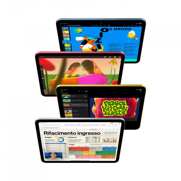 Apple iPad 256 GB 27,7 cm (10.9") Wi-Fi 6 (802.11ax) iPadOS 16 Argento - Disponibile in 6-7 giorni lavorativi