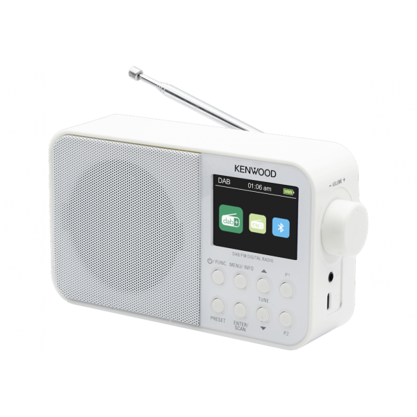 Kenwood CR M30DAB Radio Portatile Bianco - Disponibile in 3-4 giorni lavorativi