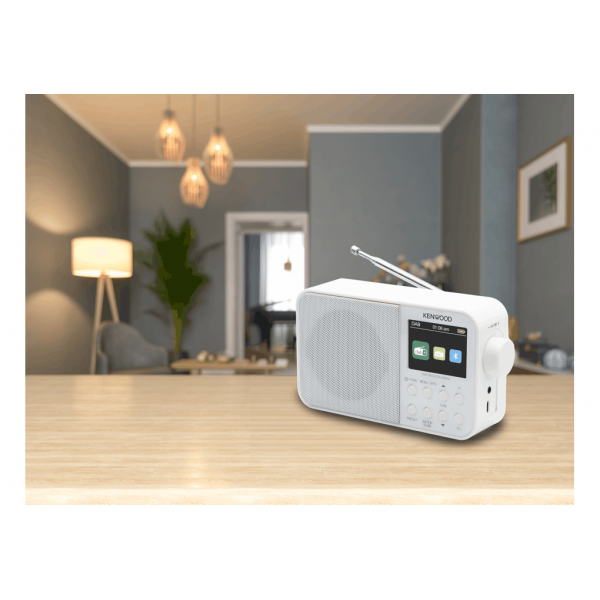 Kenwood CR M30DAB Radio Portatile Bianco - Disponibile in 3-4 giorni lavorativi