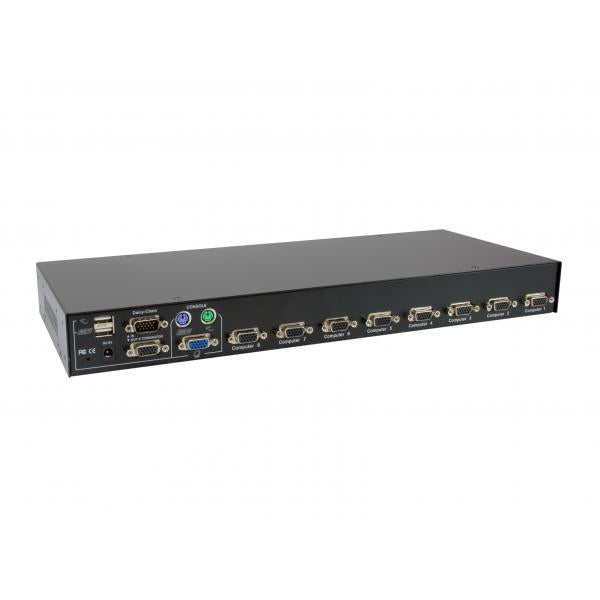 LevelOne KVM-3208 switch per keyboard-video-mouse (kvm) Montaggio rack Nero - Disponibile in 6-7 giorni lavorativi