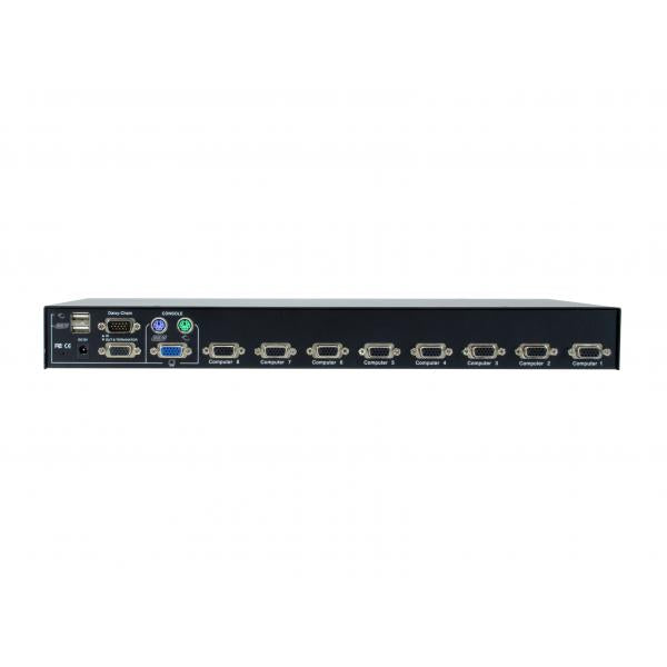 LevelOne KVM-3208 switch per keyboard-video-mouse (kvm) Montaggio rack Nero - Disponibile in 6-7 giorni lavorativi