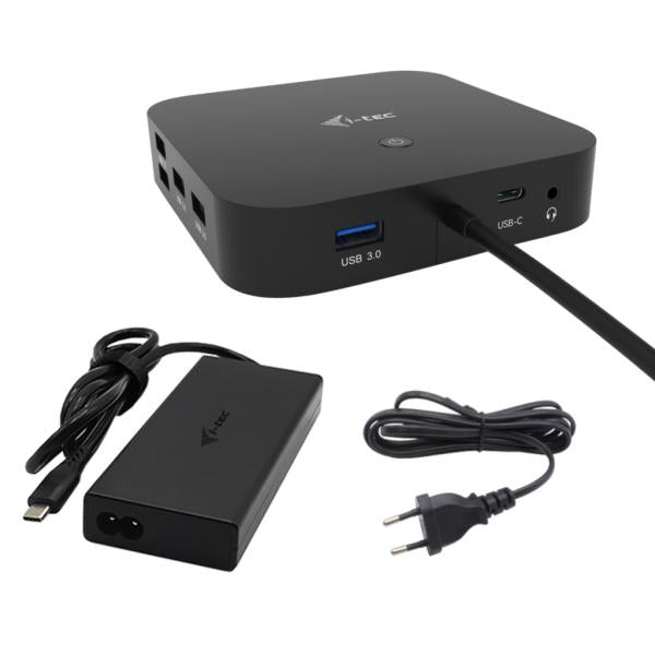 I-TEC DOCKING STATION USB-C HDMI DUAL DP WITH POWER DELIVERY 100W + UNIVERSAL CHARGER 112W - Disponibile in 3-4 giorni lavorativi