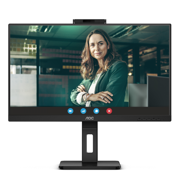 Monitor Led Nuovo AOC MONITOR 23,8 LED IPS FHD 16:9 4MS 300 CDM, WEBCAM, PIVOT, DP/HDMI, MULTIMEDIALE - Disponibile in 3-4 giorni lavorativi