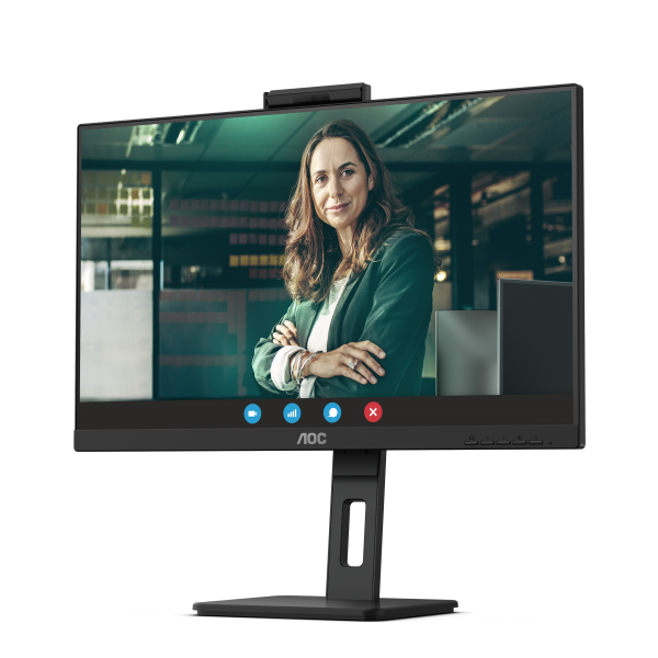 Monitor Led Nuovo AOC MONITOR 23,8 LED IPS FHD 16:9 4MS 300 CDM, WEBCAM, PIVOT, DP/HDMI, MULTIMEDIALE - Disponibile in 3-4 giorni lavorativi