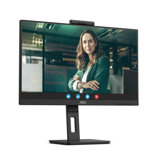 MONITOR AOC 23.8IPS FHD HDMI DP USB MM AOC 24P3QW WEBCAM REG ALTEZZA PIVOT - Disponibile in 3-4 giorni lavorativi