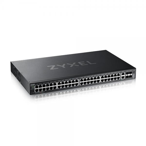 ZYXEL XGS2220-54-EU0101F SWITCH MANAGED LAYER 3 LITE STACKABLE 48 porte Gigabit + 2 porte 10GbE MultiGigabit + 4 porte 10 Gigabit SFP+ MONTABILE A RACK - Disponibile in 3-4 giorni lavorativi