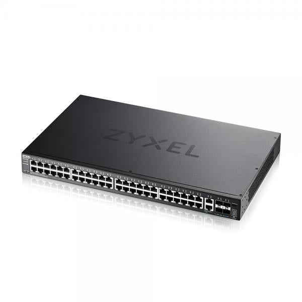 ZYXEL XGS2220-54-EU0101F SWITCH MANAGED LAYER 3 LITE STACKABLE 48 porte Gigabit + 2 porte 10GbE MultiGigabit + 4 porte 10 Gigabit SFP+ MONTABILE A RACK - Disponibile in 3-4 giorni lavorativi