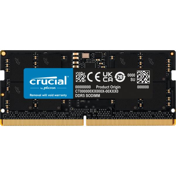 CRUCIAL RAM 16GB DDR5 5.600MHz CL 46 1.1 V NON ECC SO-DIMM - Disponibile in 3-4 giorni lavorativi