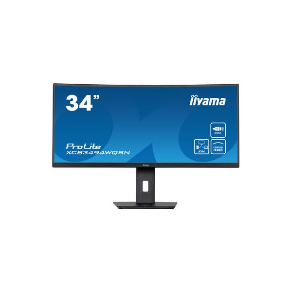 iiyama ProLite XCB3494WQSN-B5 LED display 86,4 cm (34") 3440 x 1440 Pixel UltraWide Quad HD Nero - Disponibile in 6-7 giorni lavorativi