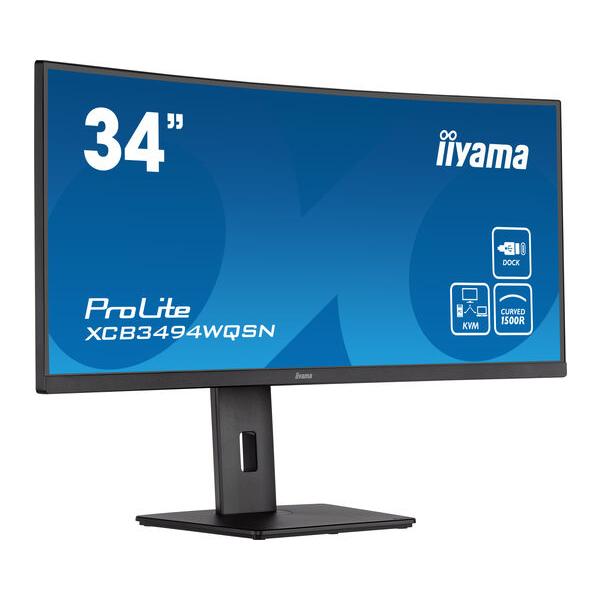 iiyama ProLite XCB3494WQSN-B5 LED display 86,4 cm (34") 3440 x 1440 Pixel UltraWide Quad HD Nero - Disponibile in 6-7 giorni lavorativi