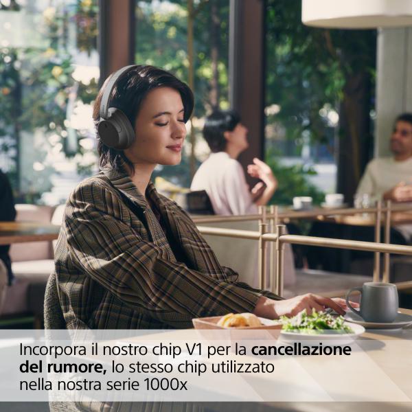 Sony WH-CH720N Cuffie Bluetooth wireless con cancellazione del rumore - Durata della batteria fino a 35 ore e ricarica rapida - Nero - Disponibile in 6-7 giorni lavorativi
