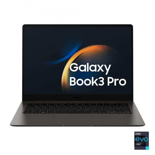 PC Notebook Nuovo NOTEBOOK SAMSUNG GALAXY BOOK3 PRO 14" DYNAMIC AMOLED 2x WQXGA+ i7-12360P 2.2GHz RAM 16GB-SSD 512GB M.2 NVMe-WI-FI 6E-WIN 11 PROF GRIGIO (NP944XFG-KC1IT) - Disponibile in 3-4 giorni lavorativi