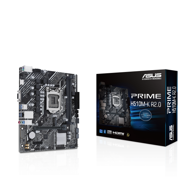 Scheda Madre Asus PRIME H510M-K R2.0 Intel Intel H470 LGA 1200 - Disponibile in 3-4 giorni lavorativi