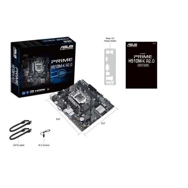 ASUS Prime H510M-K R2.0 Scheda Madre Intel LGA 1200 - Disponibile in 2-4 giorni lavorativi