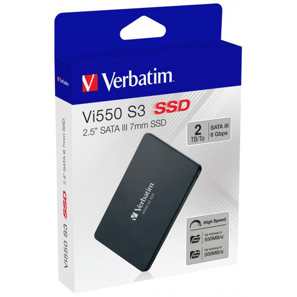 VERBATIM Vi550 SSD 2.000GB SATA III 2.5" - Disponibile in 3-4 giorni lavorativi