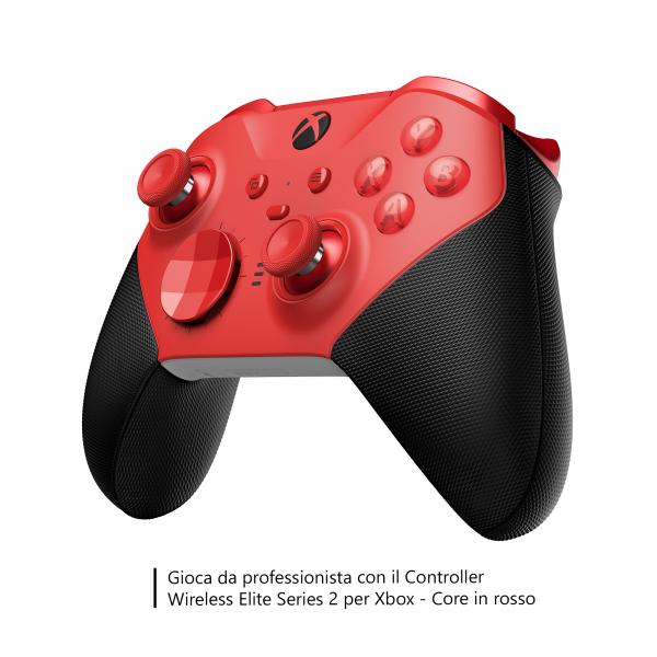 Xbox Series MICROSOFT Xbox Series Controller Wireless Elite Series 2 Core Red Accessori - Disponibile in 2/3 giorni lavorativi