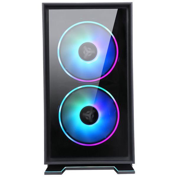 Case GALAXY 2Q - ITX Mini Tower- 2x12cm ARGB fan- 2xUSB3- 2x Front Panel- Side Glass - Disponibile in 3-4 giorni lavorativi