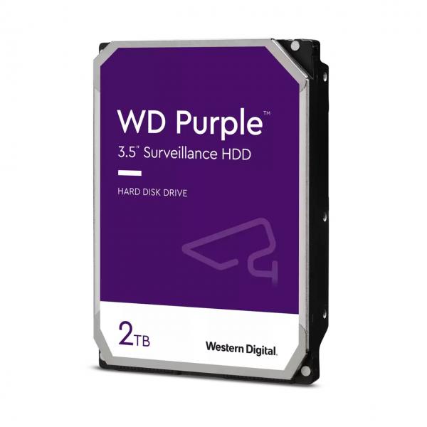 WESTERN DIGITAL PURPLE WD23PURZ HDD 2.000GB SATA III 3.5" 256MB - Disponibile in 3-4 giorni lavorativi