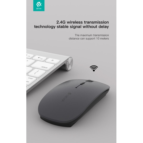 Devia Mouse wireless con DPI regolabile 2.4G + Bluetooth Dual mode - Disponibile in 3-4 giorni lavorativi