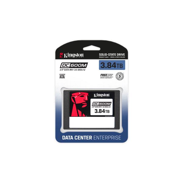 Kingston Technology DC600M 2.5" 3,84 TB Serial ATA III 3D TLC NAND - Disponibile in 6-7 giorni lavorativi
